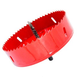 Hole Saw with Drill Adapter LAIWEI 145 mm Hole Cutter for Cutting Wood, Aluminium Profiles, Plastic, Wood, Plasterboard etc.Drill Hole Diameter(5-11/16")