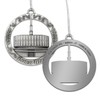 LDS Temple Ornament by Ringmasters | Antique Silver-Finish Hanging Ornament