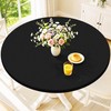 Spotjoy Round Spandex Tablecloth with Elastic Fit for 45"-56" Tables
