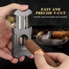 TISFA Cigar Cutter V-Cut, Stainless Steel Guillotine Sharp Cut Blade
