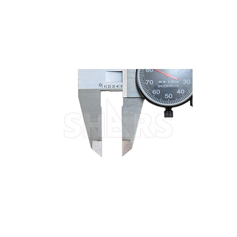 Shars 0-6" Precision Stainless Steel Shock Proof Dial Caliper .001"