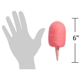 The Bridge Collection Cotton Candy Ornament Set - Festive Set of 2 Pink and Light Pink Cotton Candy Dessert Ornaments