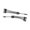 One Pair Solar Panel Adapter Y Branch 1 to 4