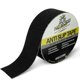 Slip No More! Anti Slip Tape – Black 2 inch by 30ft Non Slip Tape Grip Tape for Stairs - Heavy Duty Non Skid Tape - Traction Tape for Outdoor Anti Slip Tape for Stairs, Walkways, Ramps, Skateboard