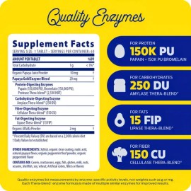 Enzymedica Oro de Papaya Enzimas Naturales Vegano 60 Comprimidos