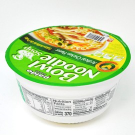 Paldo Fun & Yum Instant Cup Noodle Soup Bowl with Chicken Flavored Broth, Pack of 12, Best Oriental Style Korean Ramyun, Most Loved Korean Noodles, 팔도 닭개장 사발면 86g (3.03 oz) x 12
