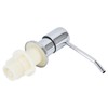 Sink Soap Dispenser Kit with Silicone Tube Stainless Steel Electroplating