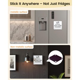 NOKOGMT - 2PCS 6x6in WiFi Password Sign for Home & Guests – WiFi Magnet for Fridge with Magnetic Dry Erase Marker – Guest WiFi Password Sign for Business – Reusable WiFi Password Board with Adhesive Pads