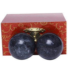 Pelotas de ejercicio de mármol de color gris oscuro para la salud china, color piedra natural, para todo el año , Gris oscuro, box-packed-s