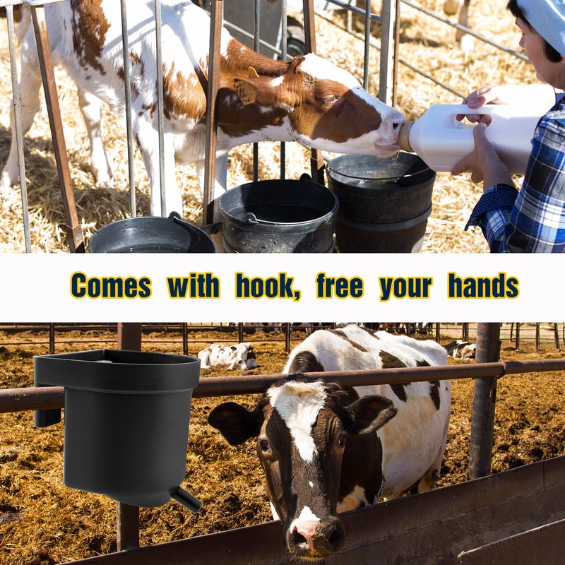 Abbylike 2 Pack 4 Quart Single Teat Calf Milk Feed