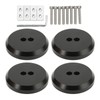 4PCS Aluminium Jack Pad Adapter Black Strong Strength Anodized Surface