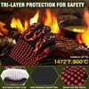 BESTFIRE MicroFoam Nitrile Coated Work Gloves - 3D Grip Tech,