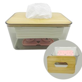 Acrylic Tissue Box Zpinocca, Napkins, and Dryer Sheets. It is Highly Suitable for Placement in The Bathroom, on desks, vanities, bedrooms, and nightstands (2, 7X4.52X3.74)
