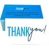 RXBC2011 Sky Blue Gratitude Thank You Cards with Elegant Script