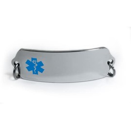ON Blood THINNER Medical ID Alert Tag with Embossed Emblem from Stainless Steel.