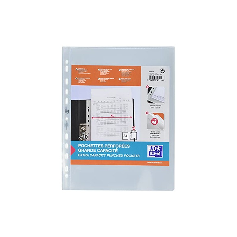 Elba Pack of 10 Document Wallets Heavy Duty Large Capacity