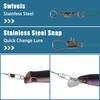 Fishing Leaders Kit Saltwater, 60pcs Stainless Steel Wire Leaders with