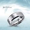 BESTTOHAVE Mens Tungsten Carbide Wedding Engagement Scratch Resistant 8mm Band