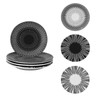 YUYHQCBT 6 Inch Set of 4 Assorted Designs, Porcelain Plates
