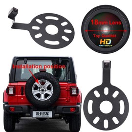 Super HD Vehicle Camera 1280x720 Pixels 1000 TV Lines car Rear View Back up Camera Parking Reverse for Jeep Wrangler Willys Unlimited Sahara Spare tire Rubicon Waterproof Night Vision