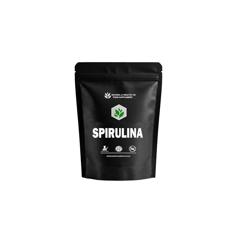 Spirulina 500mg (120 Vegan Capsules) Superfood Supplement | Non-GMO, UK