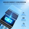 Upgraded Square Solar Pathway Lights Outdoor 8 Pack, IP65 Waterproof,