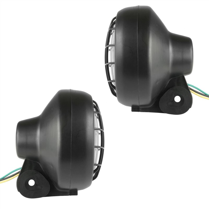 Caltric 2 Complete Headlight fits Yamaha Warrior 350 YFM350X 2002