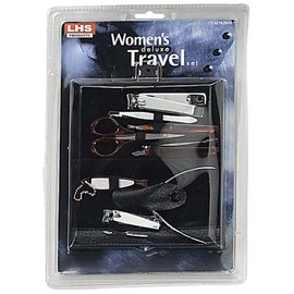 10 Piece Manicure Set In 6" X 4.5" X 1" Travel Case
