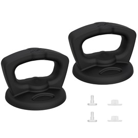 Silicone Universal Pot Lid Replacement Knobs Pan Lid Holding Handles Anti-scald Cookware Cover for Kitchen Glass Lid 2 Pack Black