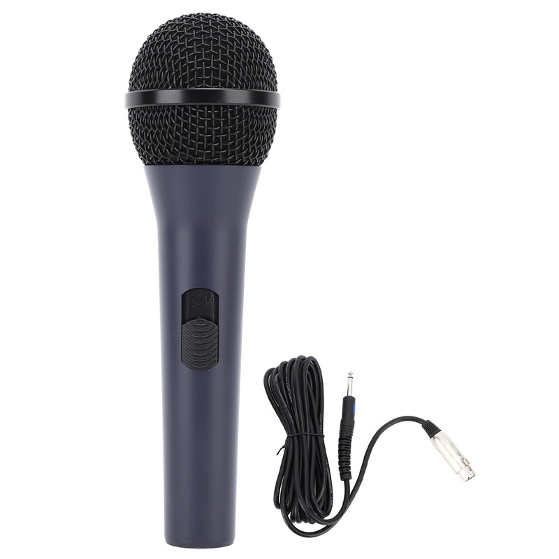 Handheld Wired Microphone, Dynamic Vocal Mic with Metal Mesh Balanced