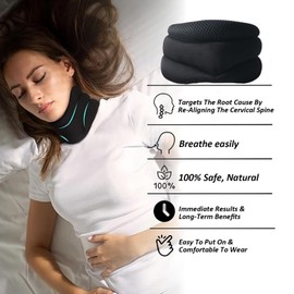 TTYRBF Neck Braces,Cervical Vertebra Neck Brace for Sleeping,Soft Foam Neck Braces,Neck Brace for Neck Support for Women Men