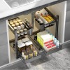 Garvee Under Sink Organizers Storage 3 Tier Slide Out Kitchen