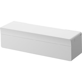 Yamazaki 2183 Film Hook Cutting Board Sheet Case, White, Main Unit: Approx. W 11.8 x D 3.5 x 3.5 inches (30 x 8.8 x 8 cm) (Lid Opening: H 6.1 inches (15.5 cm)), Tower Tower Storage per Box, Chopping