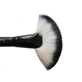 L'Rivara 1pc Soft Fan Shape Brush Blush Loose Powder Foundation Beauty Makeup Brush LR-107