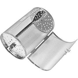 Yosoo 12x18cm Edelstahl Ofen Roast Korb Rotisserie Grill Korb Backen Rotary Nuts Bohnen Erdnuss Korb BBQ Grill Bakeware