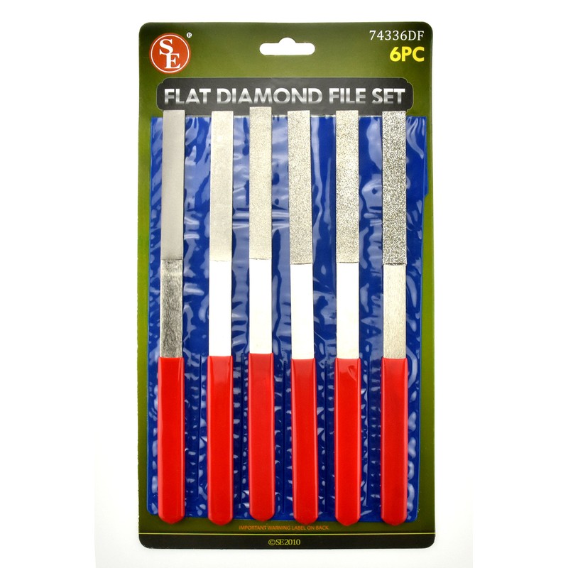 SE Flat Diamond Flat Files with 40 to 600 Grit