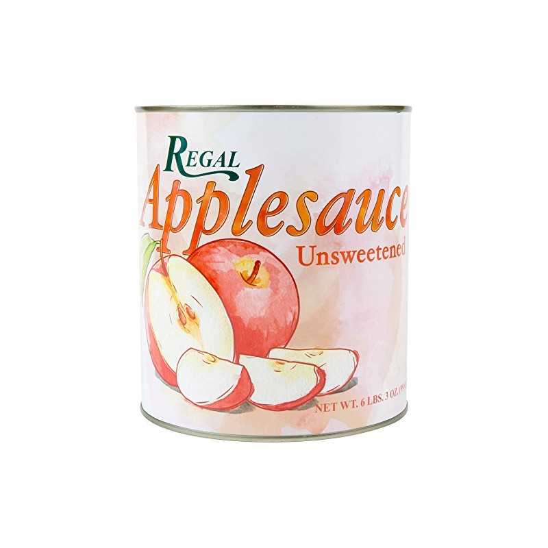 TableTop King #10 Can Unsweetened Apple Sauce - 6/Case