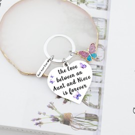 OEHEDOU Aunt Gifts From Niece Auntie Gifts Ideas Best Auntie Ever Gift Aunt Birthday Gift For Aunts Best Aunties Presents Great Aunts Presents Valentines Day Present For Aunties Keychain