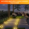 Solar Ground Lights 8 Pack Waterproof Outdoor Solar Lights for