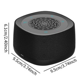 perfeclan Soundmaschine tragbarer 3 Timer einfach zu bedienen praktische Versorgung Geschenk Schlaf Aid weißer Noise Machine für Haus in, Schwarz