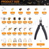 Rustark 1501Pcs Crimp Beads Covers with Bead Crimping Pliers Tool