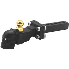 ShareGoo Metal Tow Trailer Hook Drop Hitch Receiver for Traxxas TRX-4 90046 90047 SCX10 RC4WD D90 1/10 RC Crawler Car Rear Bumper Hook (Black)