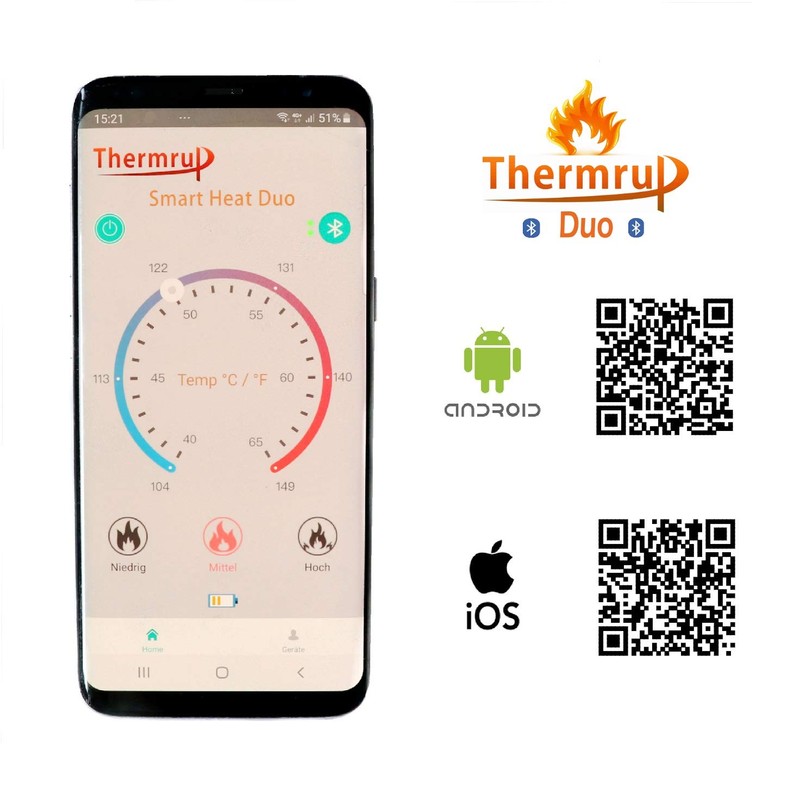 Thermrup Smart Heated Insole App Controlled, Size: 35-48 (Can Be