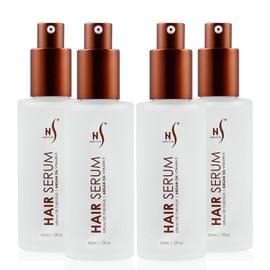 HerStyler Serum, 4 Pack - Hair Styling Agent with Argan Oil for Dry, Damaged Hair - Frizz Control Serum for Straightening, Shine, Trendy Tresses