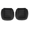 FZJDSD Black Driver & Passenger Side Bottom Leather Replacement Seat