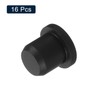 sourcing map 16 Pieces Black Rubber Stopper, 8.5mm Plug Holes