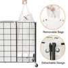 WOWLIVE Double Laundry Hamper with Wheels,Metal Wire Frame Rolling Laundry