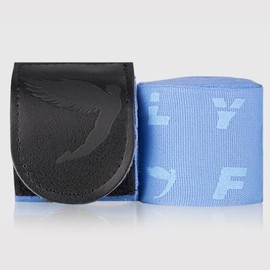 Fly Sports Premium Boxing and Martial Arts Equipment | Boxing Hand Wraps | Monogram Handwraps (Sky Blue, 250cm)