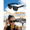 SIHUADON Smart Glasses Sunglasses for Men & Women, Bluetooth Open-Ear