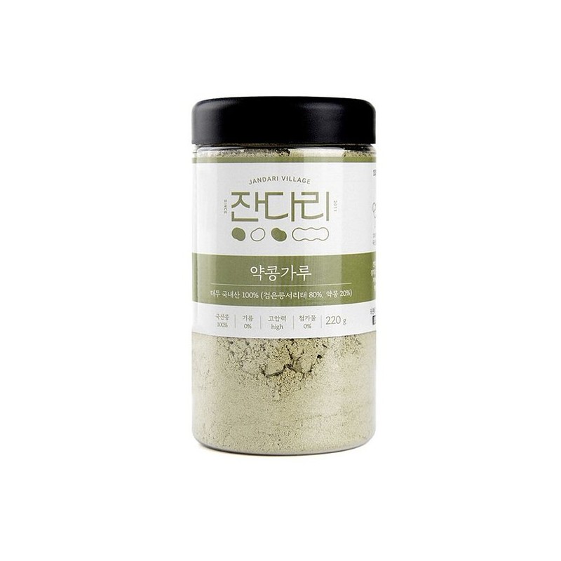 잔다리마을 쥐눈이콩 약콩 서리태 볶은콩가루220g Jandari Village Black-eyed Bean Soybean